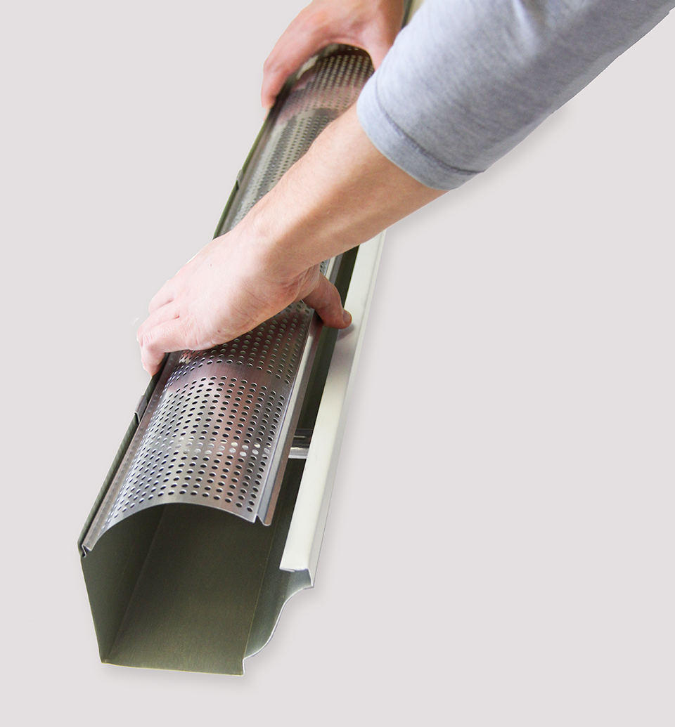 protègegouttières, parefeuilles, grillage, système de protection, extension de gouttière